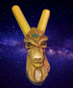 Kuripe_bambu_totem_lupo_amuleto_con_piete_potenti