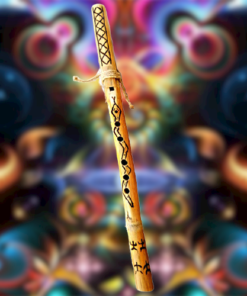 Флейта Siyotanka Змея Flauto-Siyotanka-Serpente-Homemade-Nativo-Sciamanico-Pentagonale-Con-Custodia- -8