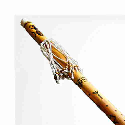 Sonaglio RainStick Shaman in Bamboo, Fatto a Mano con Rune Norreniche Loki Sonaglio RainStick Shaman in Bamboo, Fatto a Mano con Rune Norreniche Loki - immagine 5